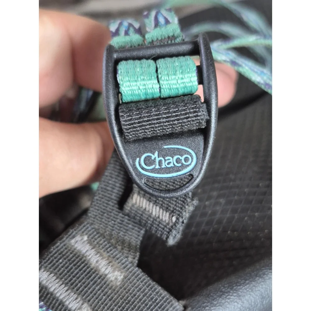 Chaco Kids Junior Z/1 Ecotread Sandals Teal Purple Black Strappy Size 4 Gorpcore